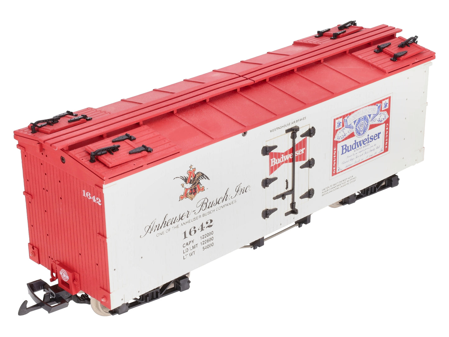 USA Trains R1642 G Scale Budweiser Reefer EX/Box