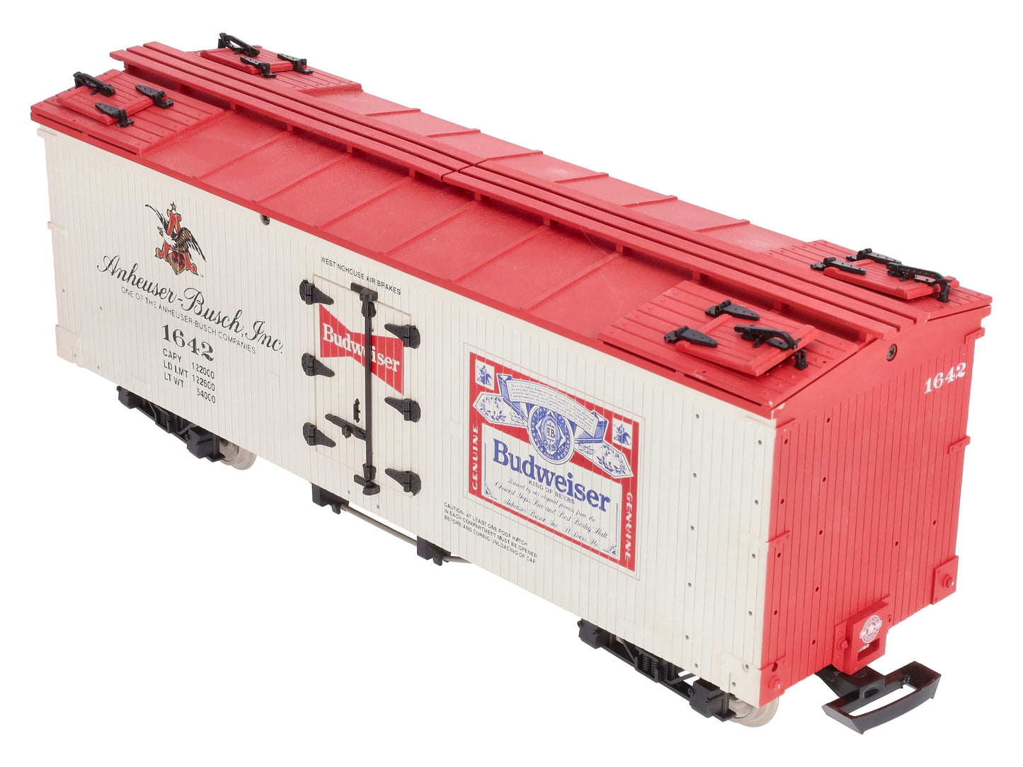 USA Trains R1642 G Scale Budweiser Reefer EX/Box