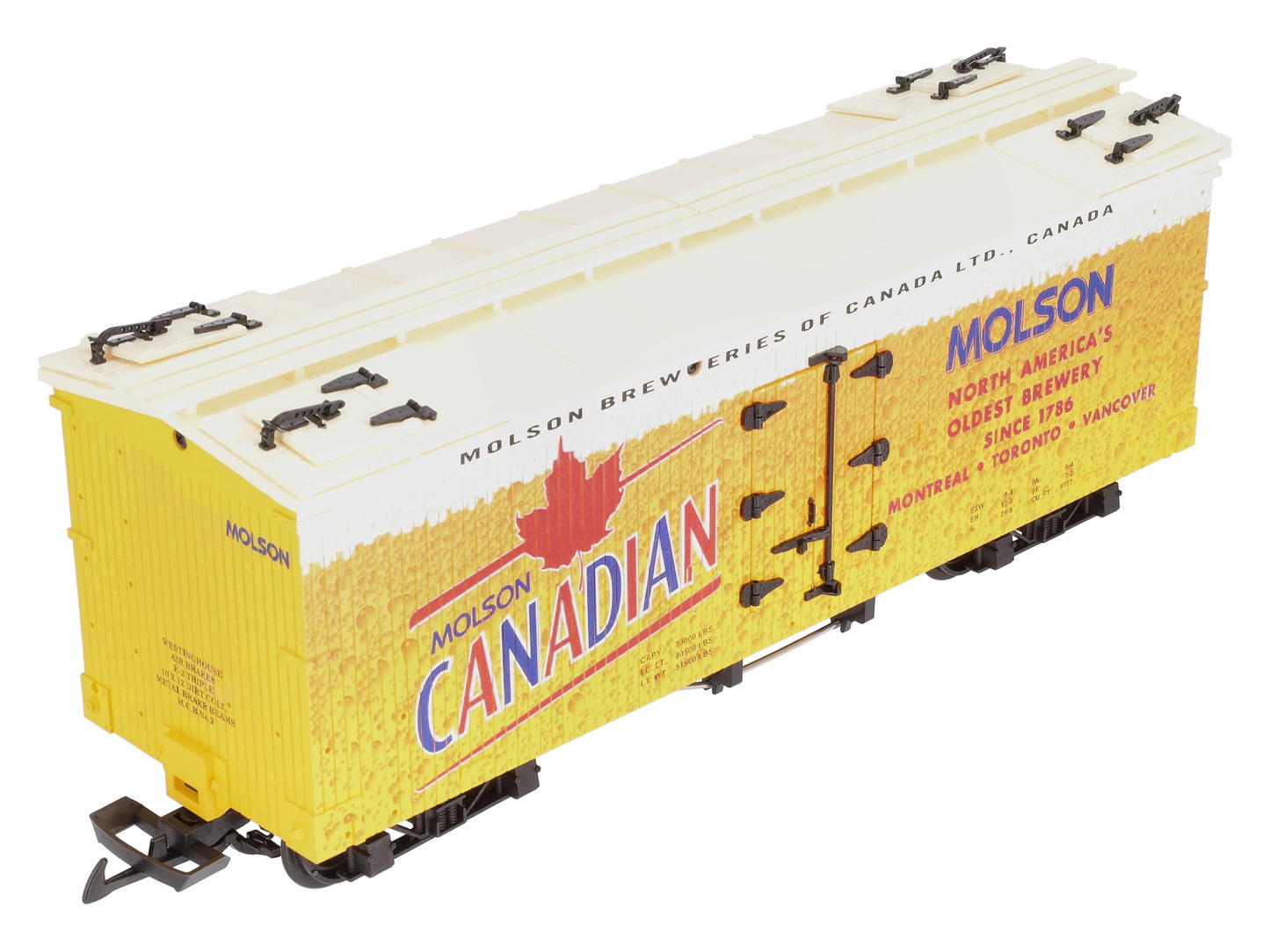 USA Trains R16466 G Molsen Canadian Beer Refrigerator Car