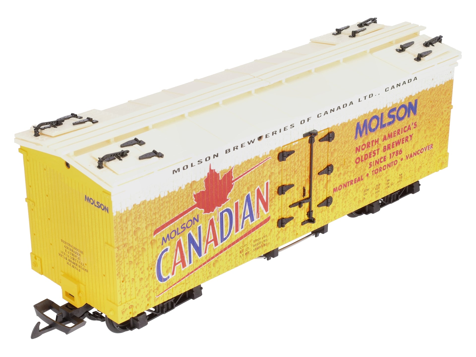 USA Trains R16466 G Molsen Canadian Beer Refrigerator Car