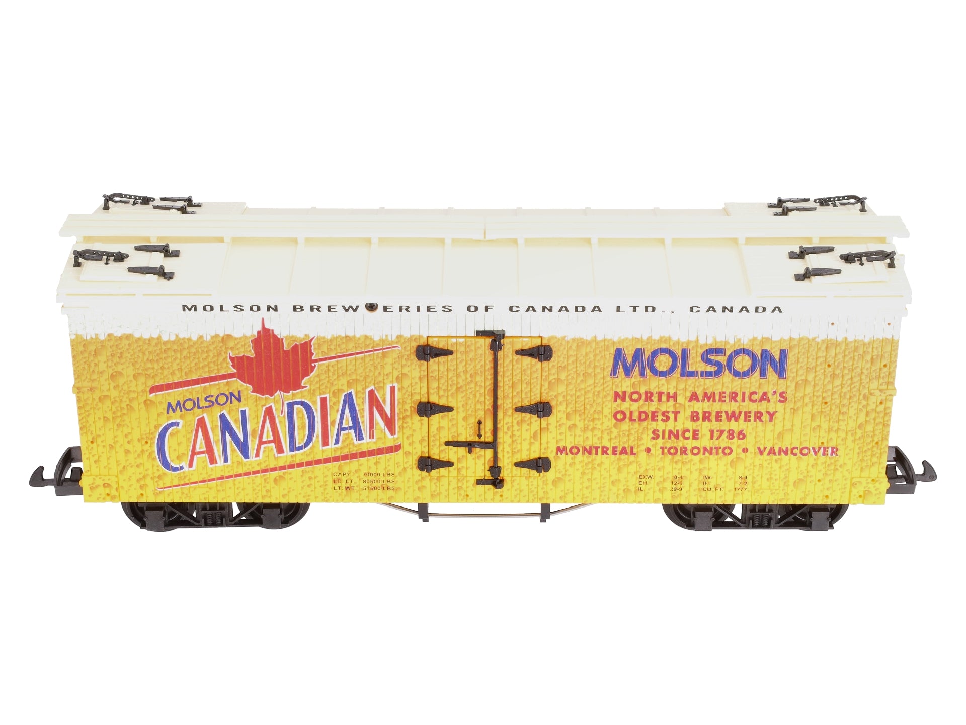 USA Trains R16466 G Molsen Canadian Beer Refrigerator Car