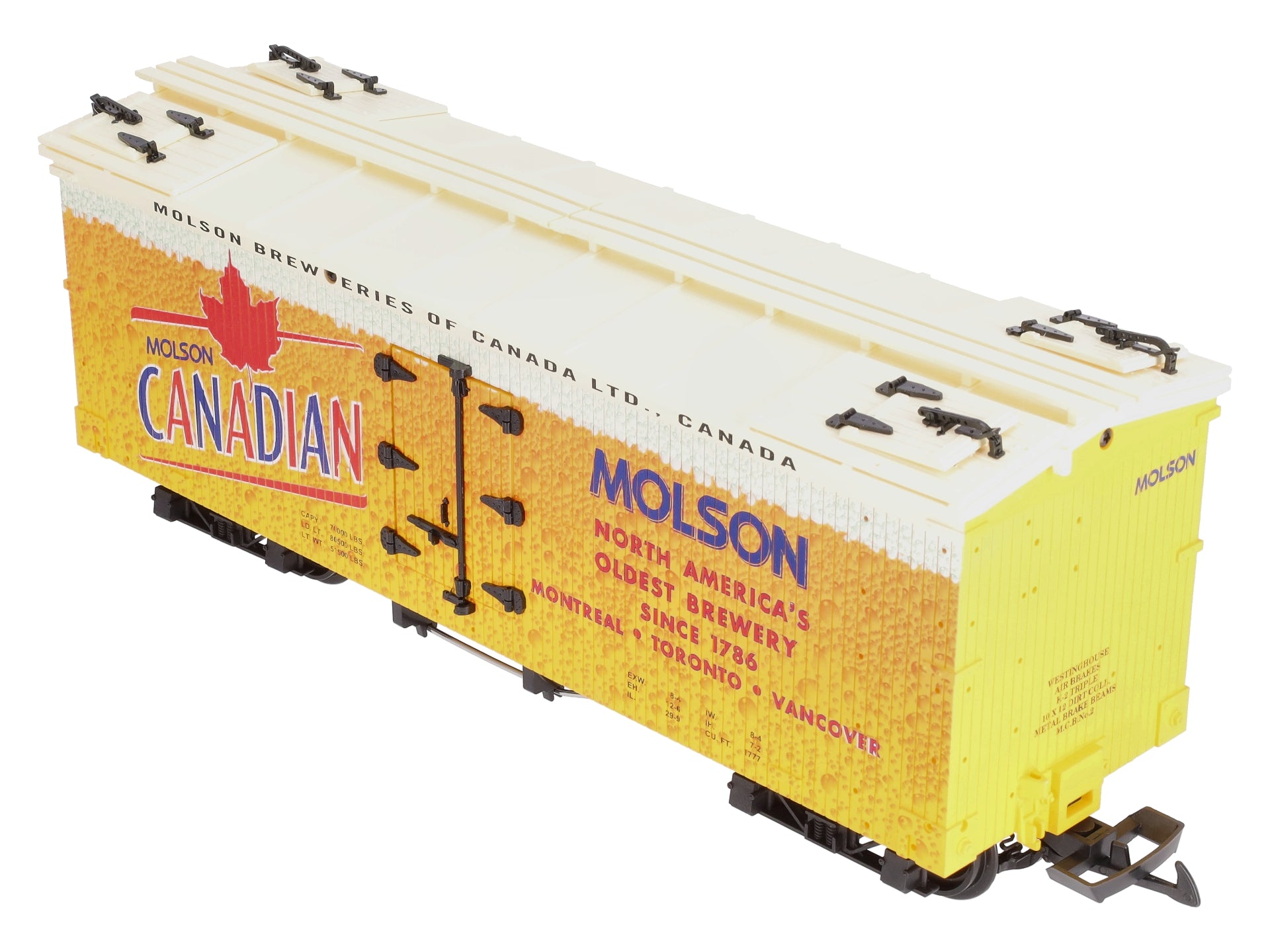 USA Trains R16466 G Molsen Canadian Beer Refrigerator Car