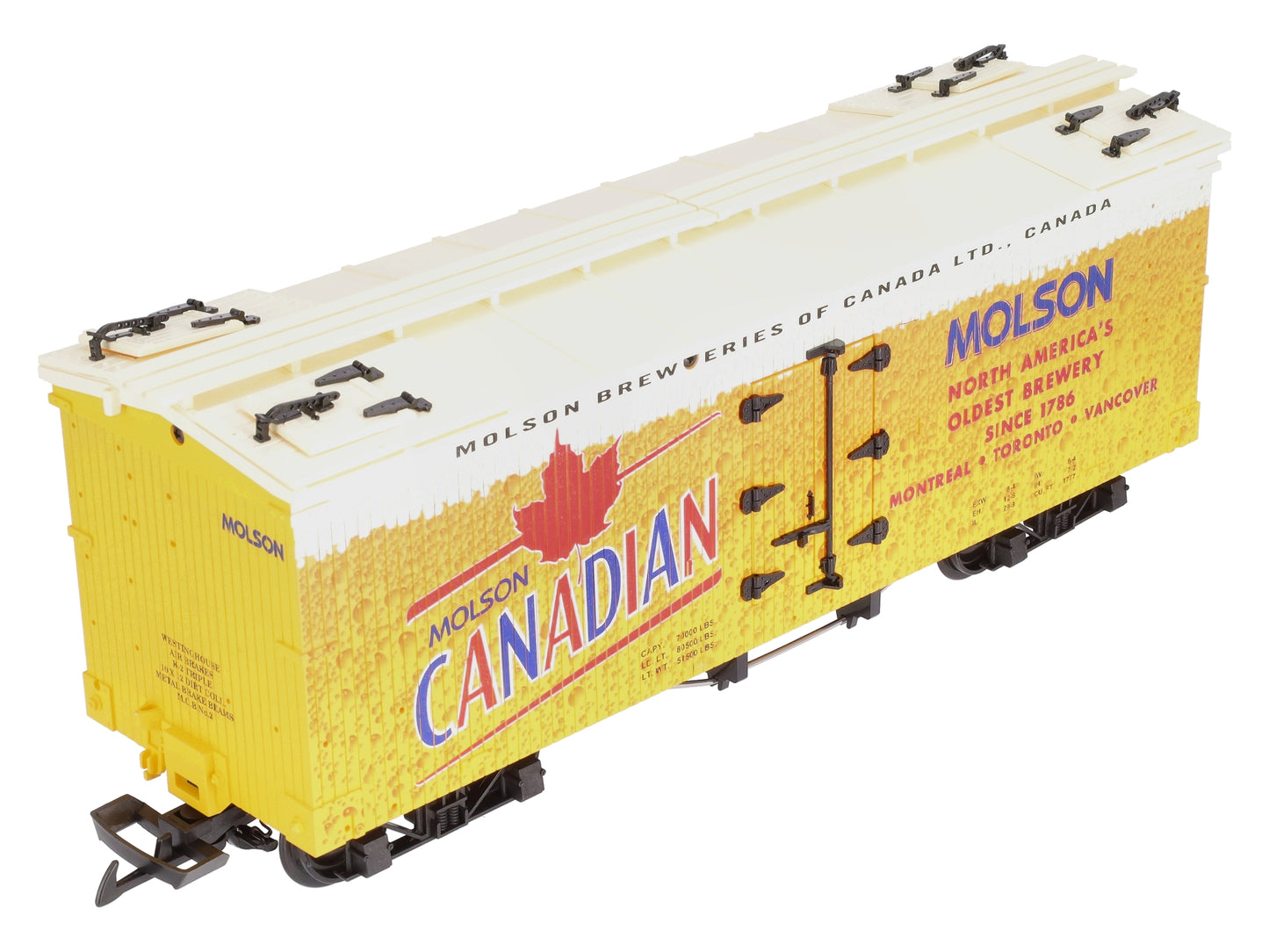 USA Trains R16466 G Molsen Canadian Beer Refrigerator Car