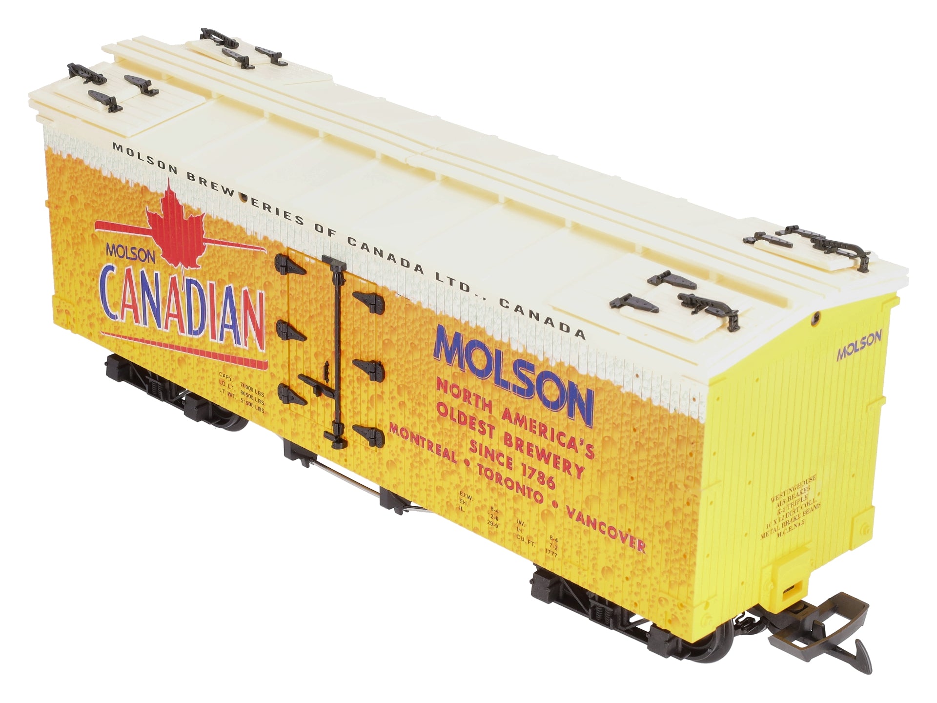 USA Trains R16466 G Molsen Canadian Beer Refrigerator Car