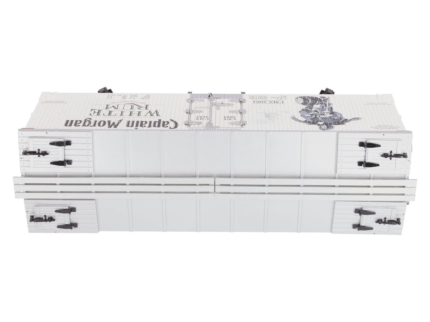 USA Trains R16474 G Captain Morgan White Rum Refrigerator Car (White/Silver)