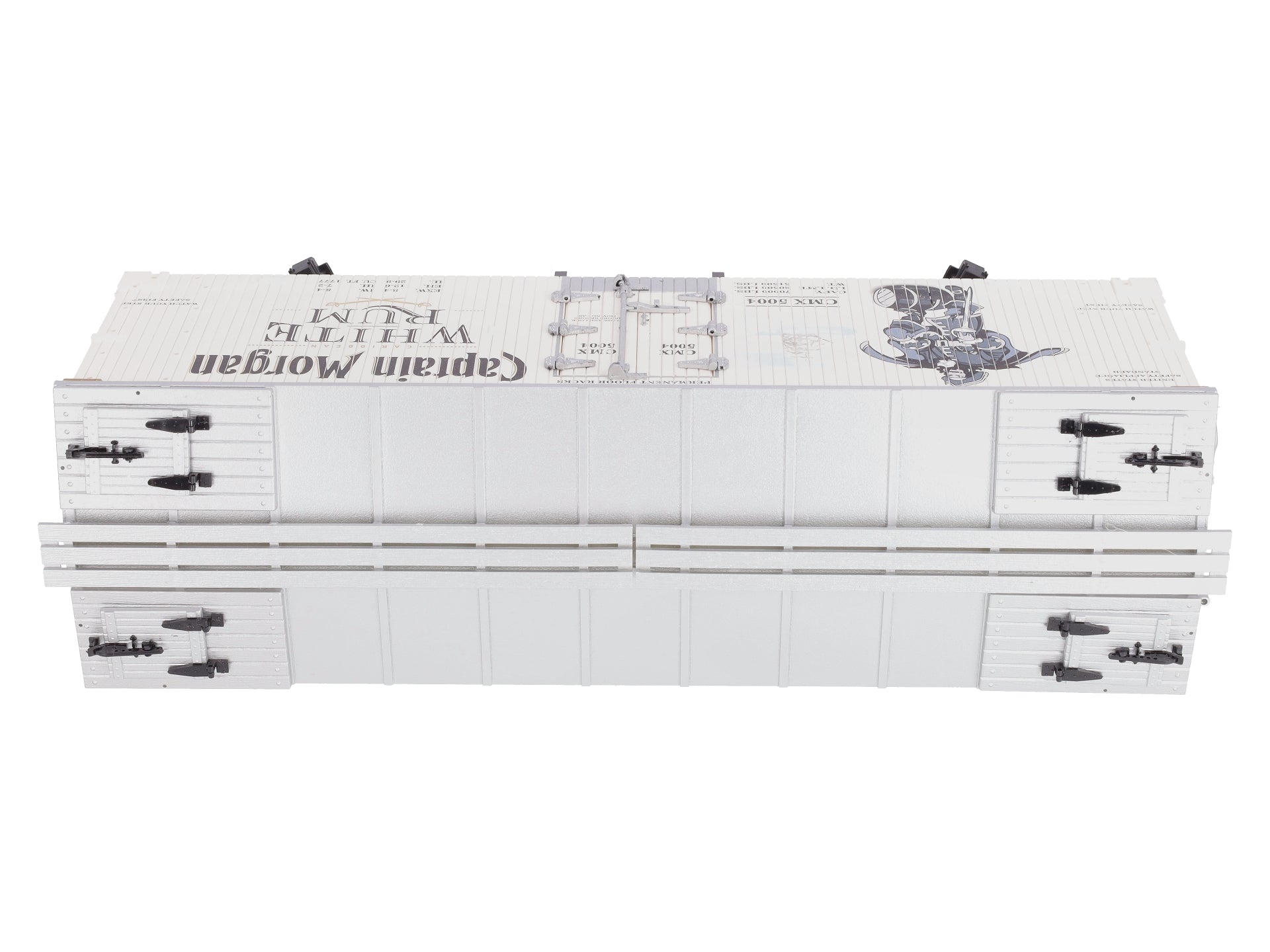 USA Trains R16474 G Captain Morgan White Rum Refrigerator Car (White/Silver)