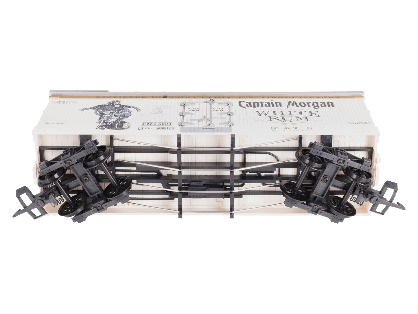 USA Trains R16474 G Captain Morgan White Rum Refrigerator Car (White/Silver)