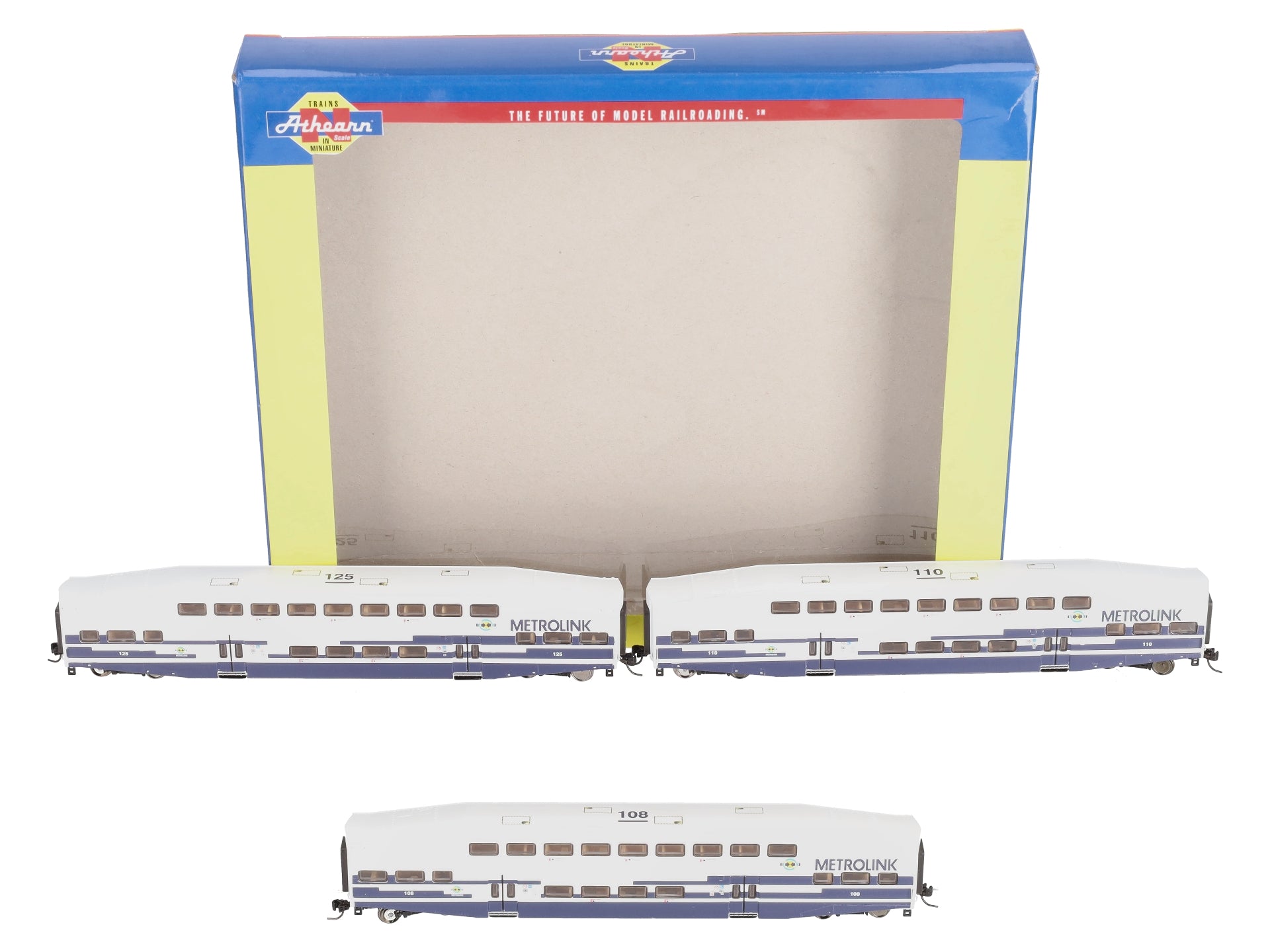 Athearn 10174 N Metrolink Bombardier Coach (Set of 3)