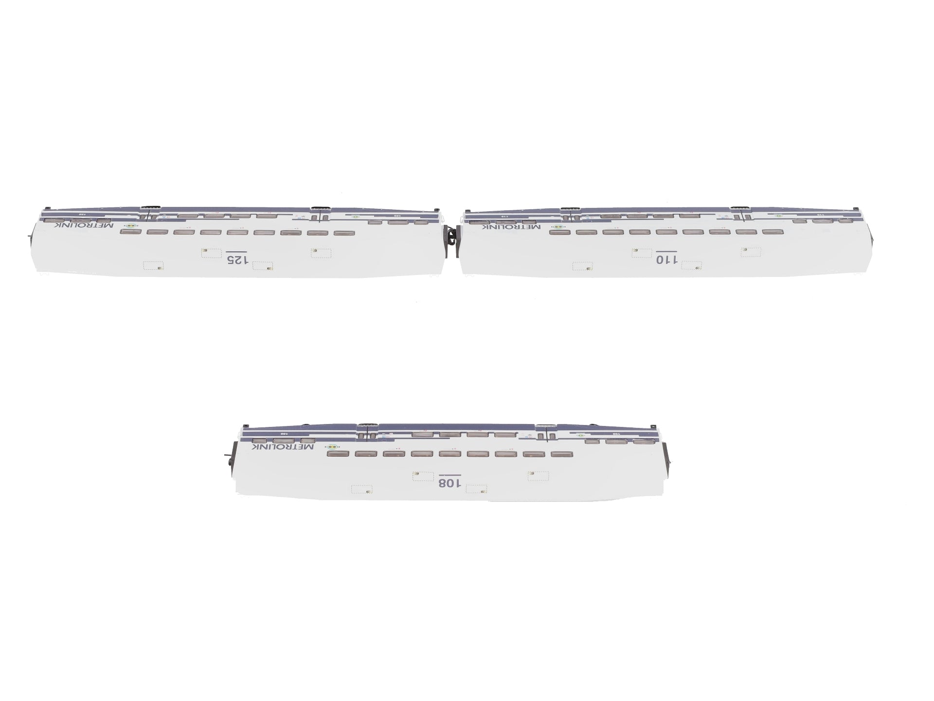 Athearn 10174 N Metrolink Bombardier Coach (Set of 3)