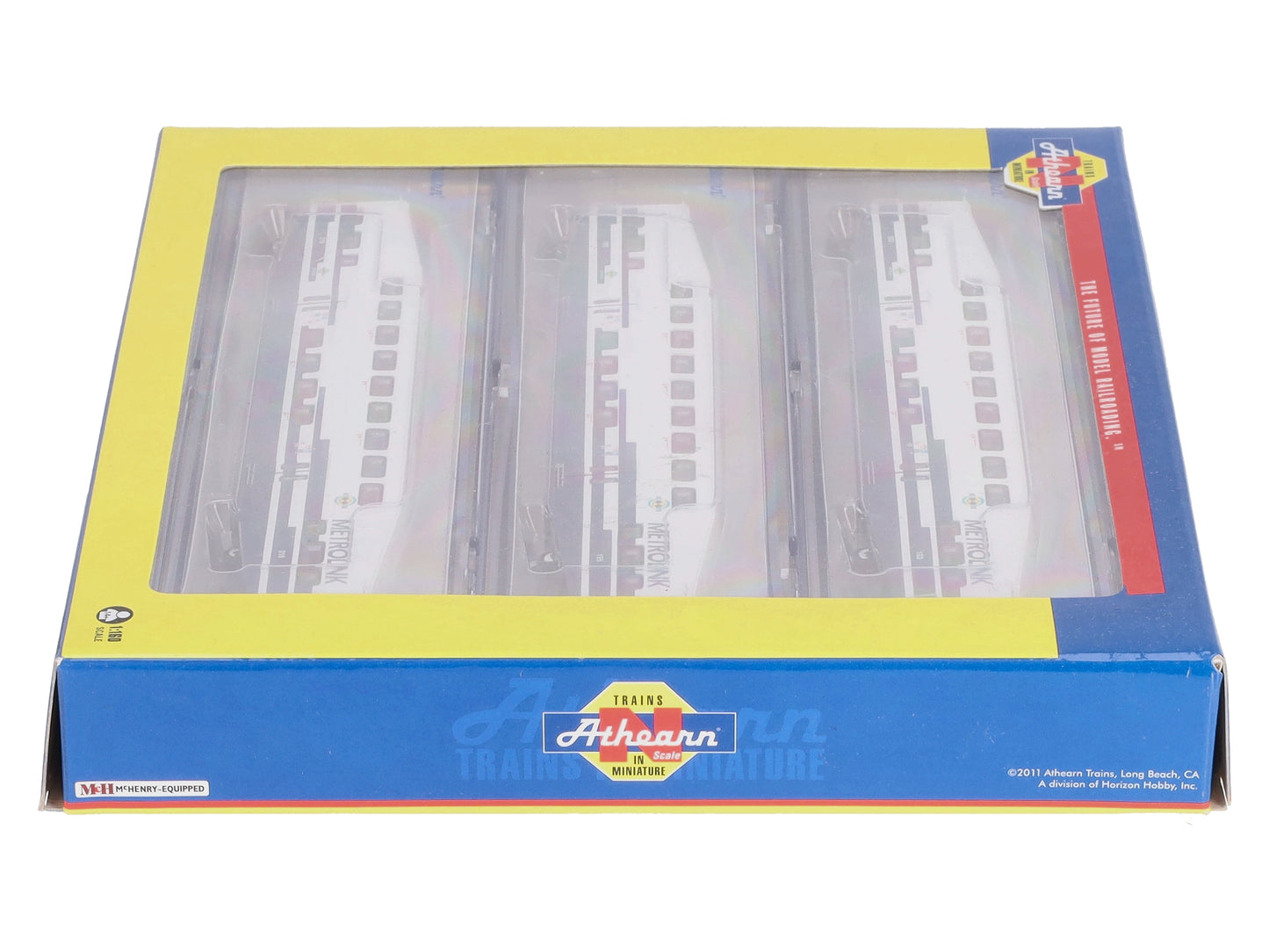 Athearn 10178 N Scale Metrolink Bombardier Coach (Set of 3) EX/Box