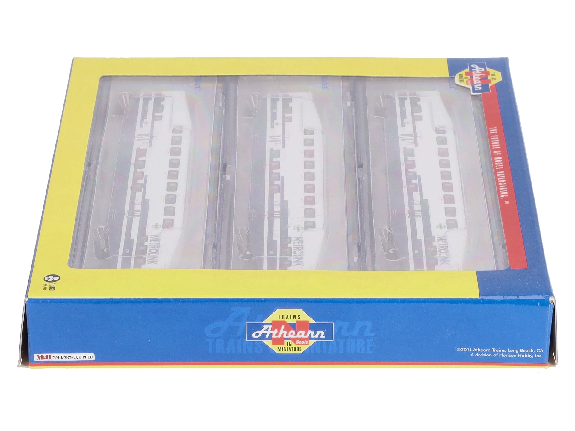 Athearn 10178 N Scale Metrolink Bombardier Coach (Set of 3) EX/Box