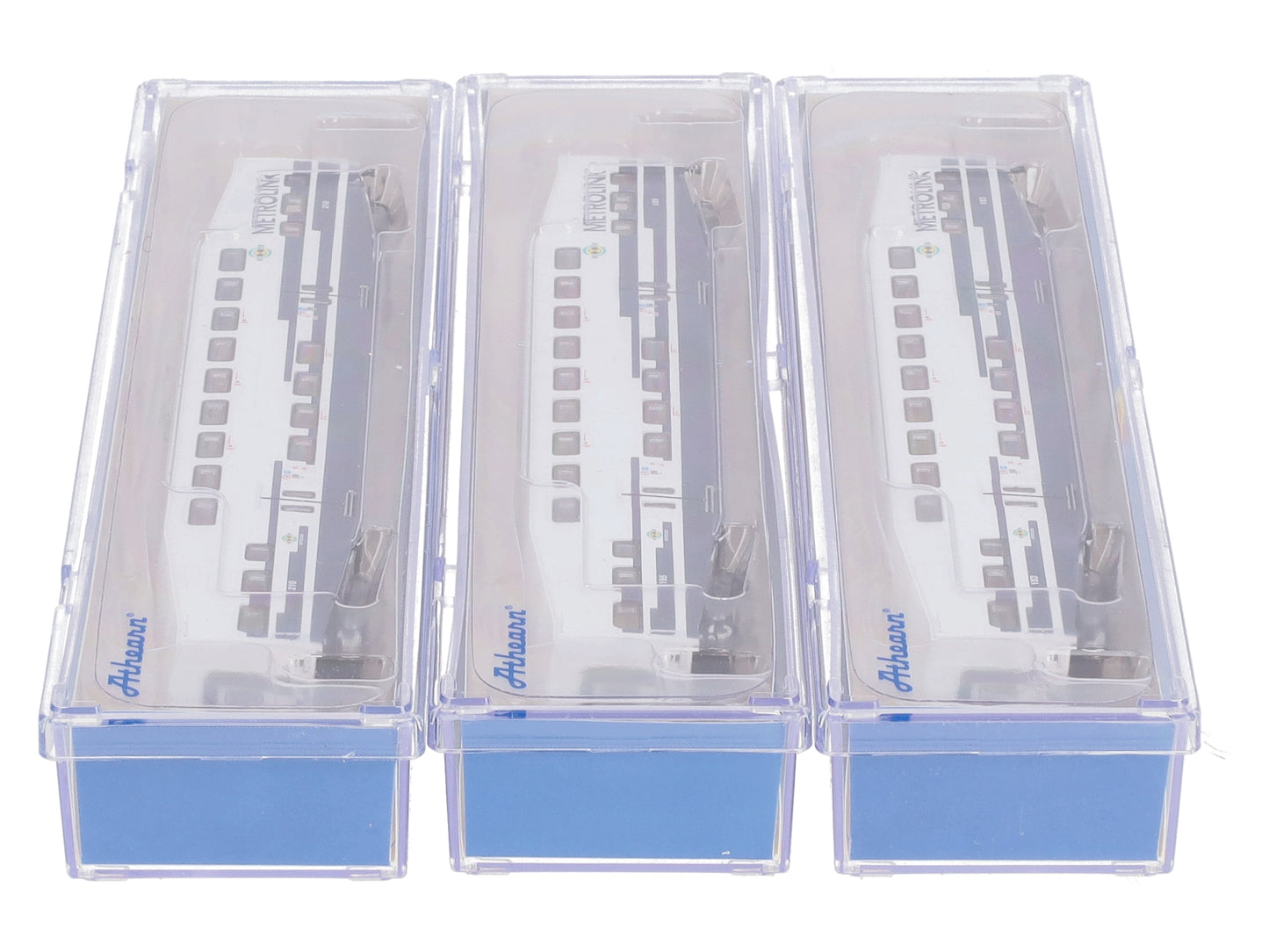 Athearn 10178 N Scale Metrolink Bombardier Coach (Set of 3) EX/Box