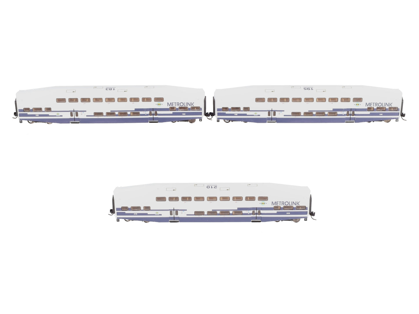 Athearn 10178 N Scale Metrolink Bombardier Coach (Set of 3) EX/Box