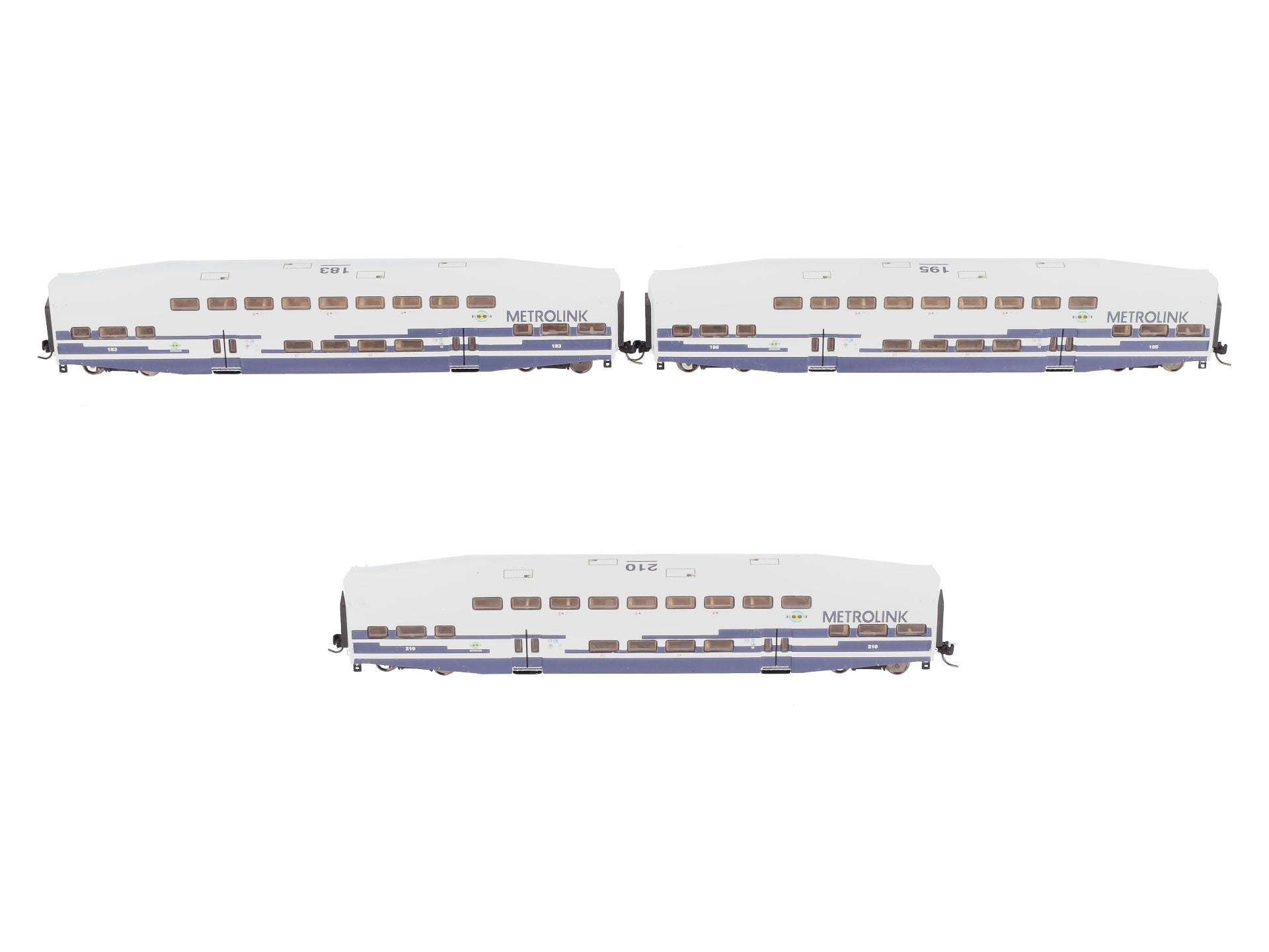 Athearn 10178 N Scale Metrolink Bombardier Coach (Set of 3) EX/Box