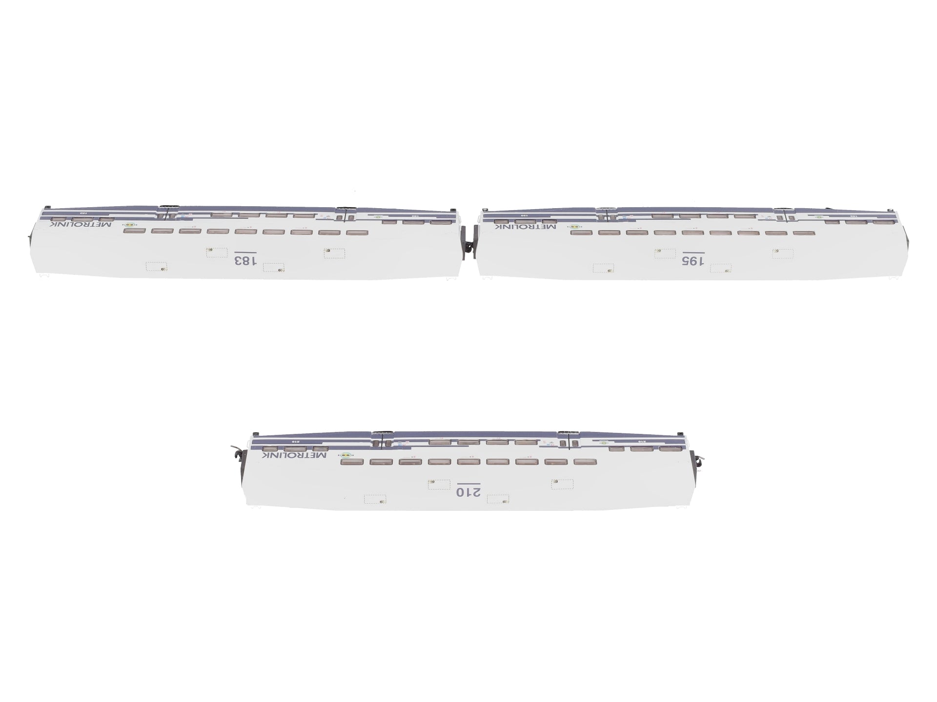 Athearn 10178 N Scale Metrolink Bombardier Coach (Set of 3) EX/Box