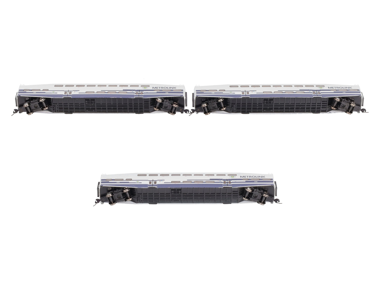 Athearn 10178 N Scale Metrolink Bombardier Coach (Set of 3) EX/Box