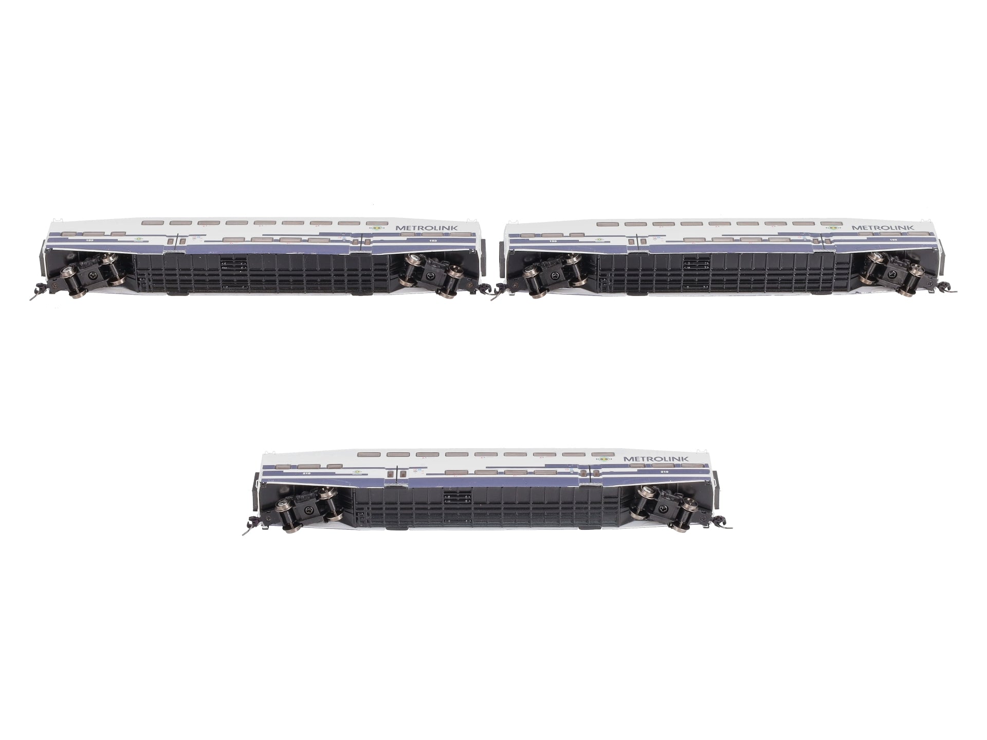 Athearn 10178 N Scale Metrolink Bombardier Coach (Set of 3) EX/Box