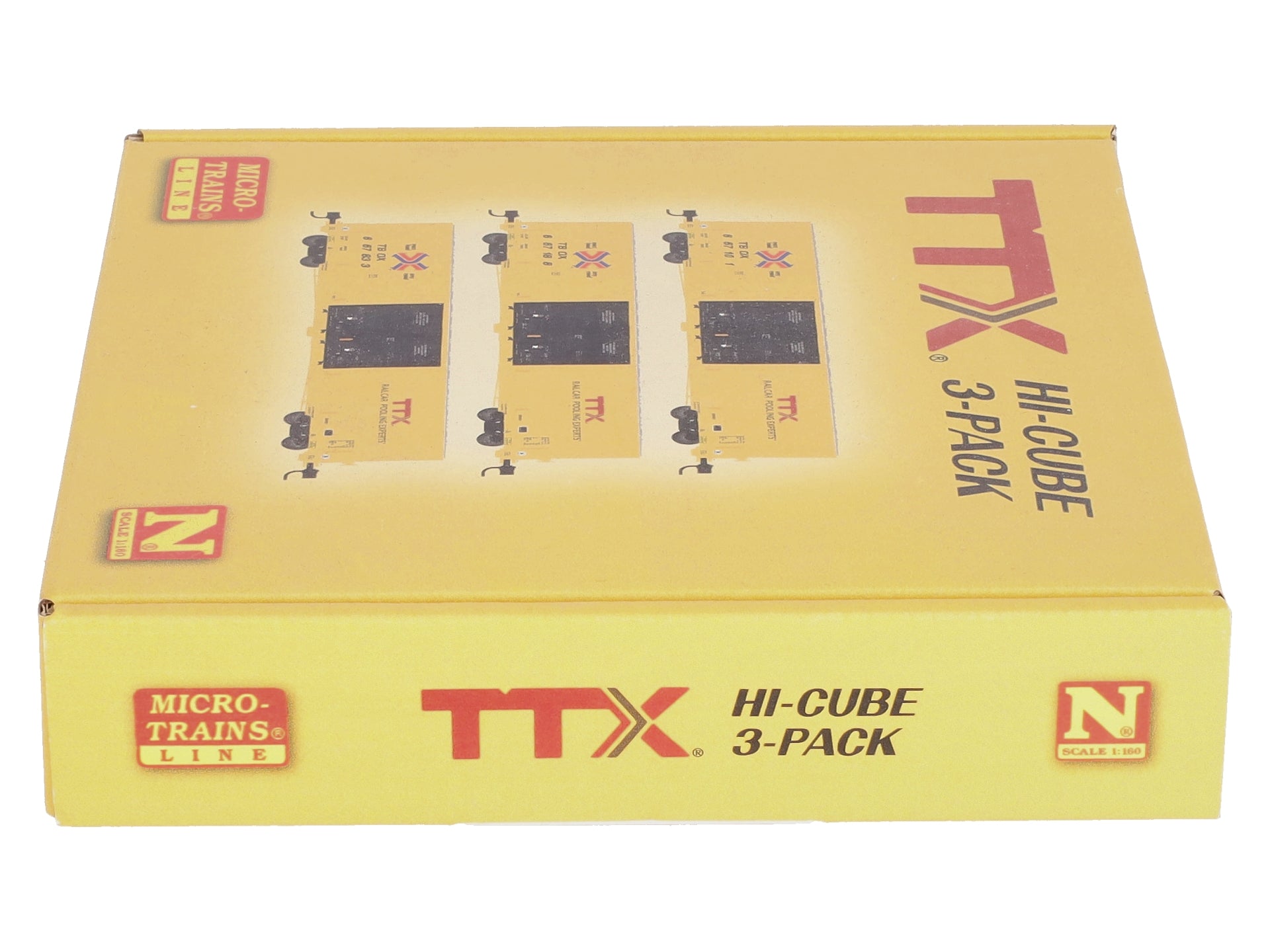 Micro-Trains 99301850 N TTX 60' Rib Side High-Cube Boxcar 3-Pack