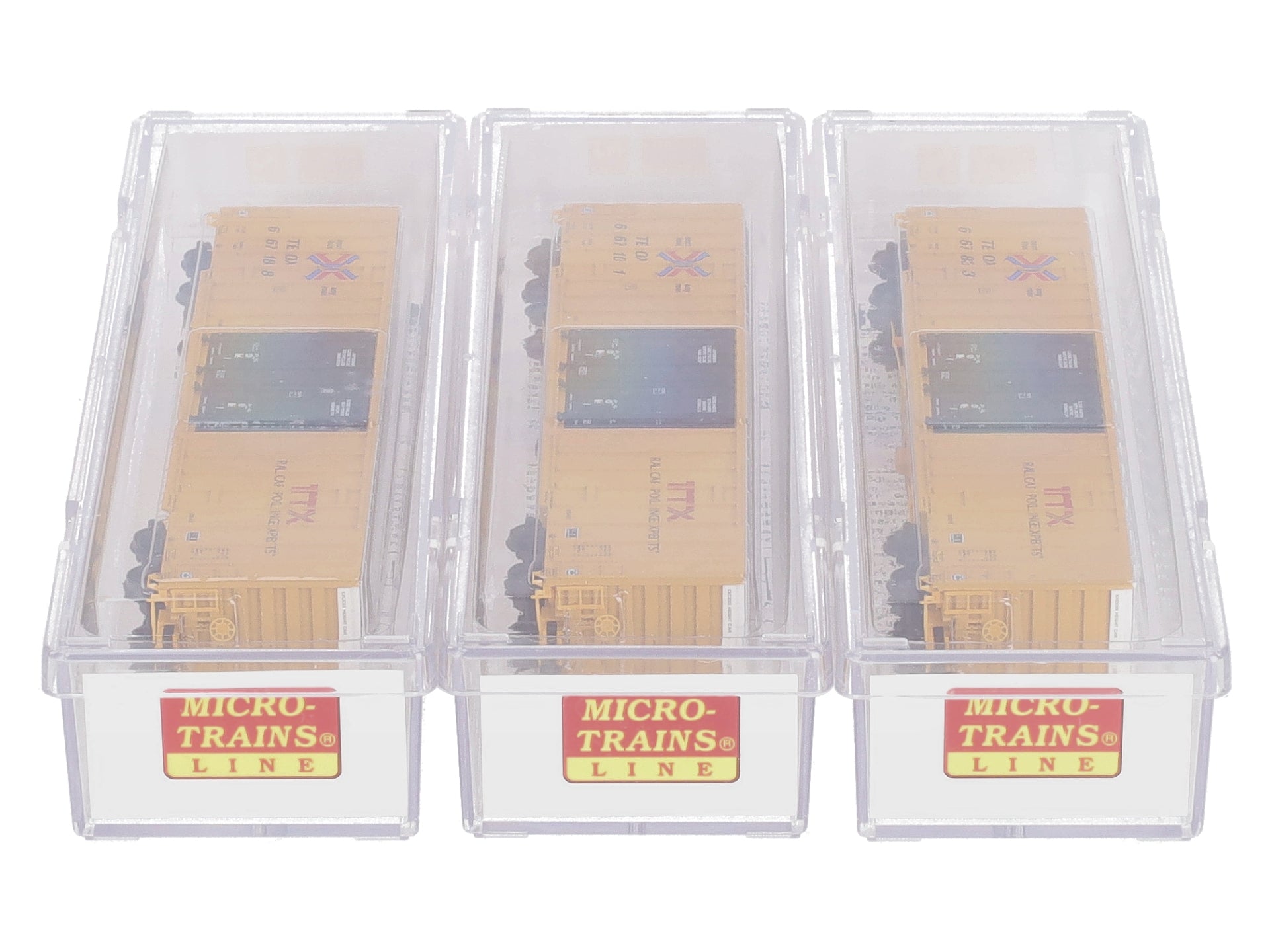 Micro-Trains 99301850 N TTX 60' Rib Side High-Cube Boxcar 3-Pack