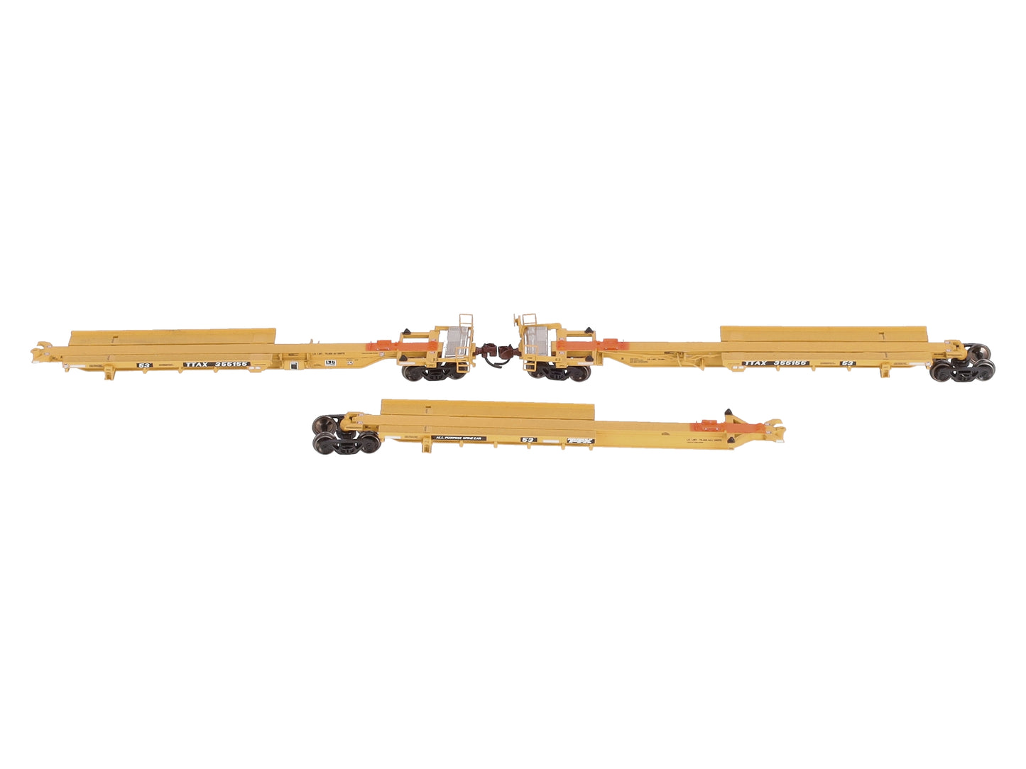 BLMA Models 12261 N Scale TTAX 3-Unit Spine Car #355155