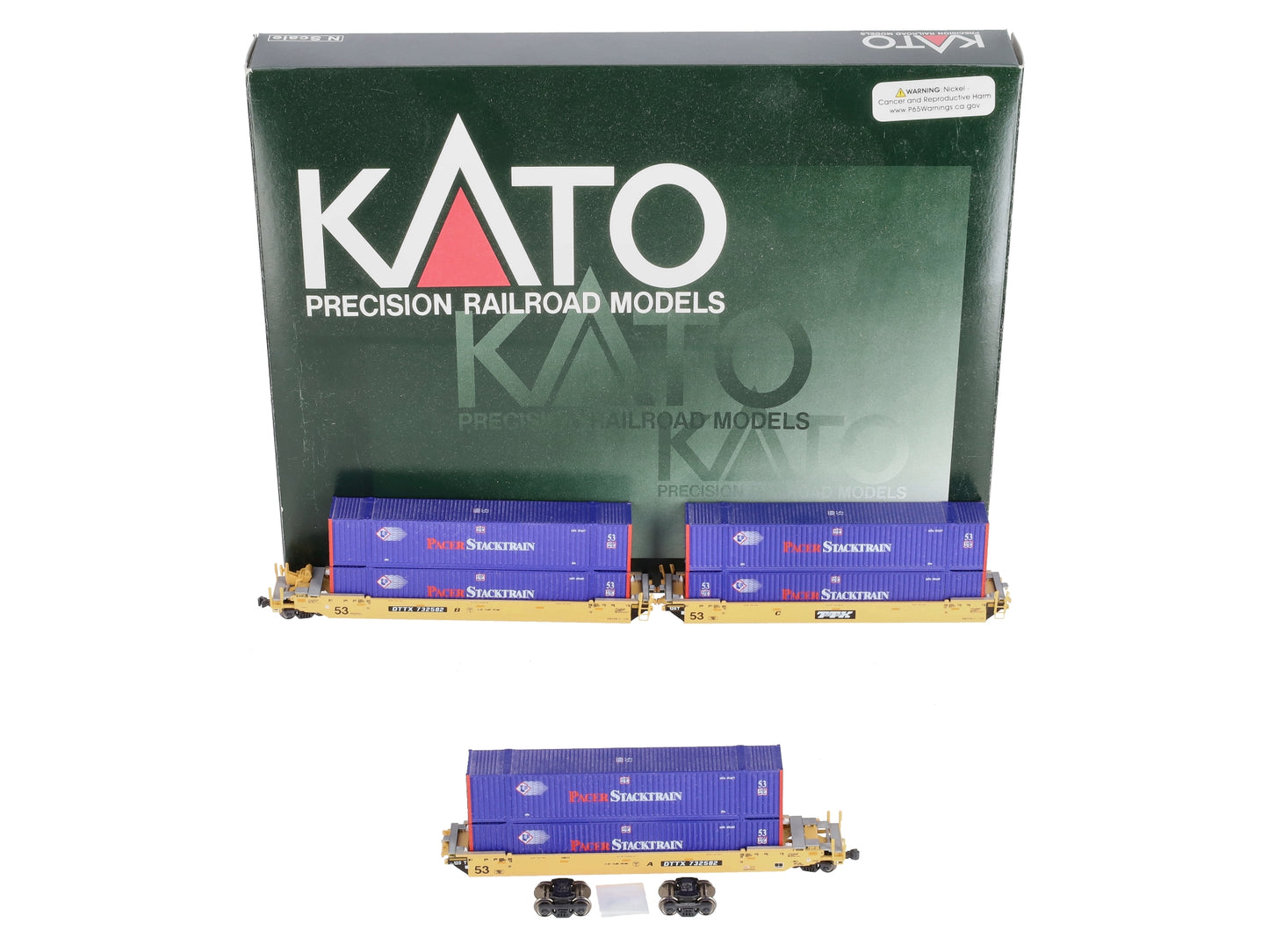 Kato 106-6121 N Scale TTX MAXI IV Double Stack Cars #732582