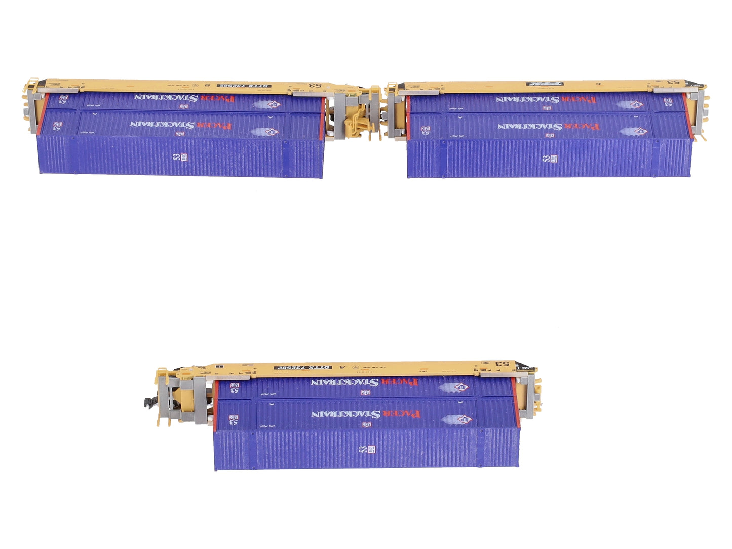 Kato 106-6121 N Scale TTX MAXI IV Double Stack Cars #732582