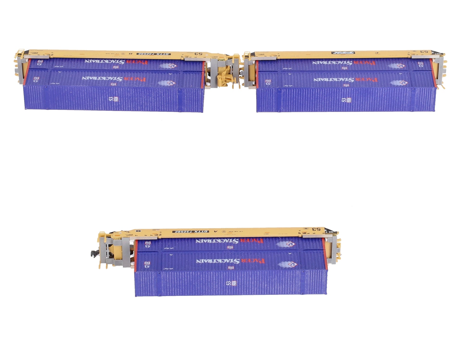 Kato 106-6121 N Scale TTX MAXI IV Double Stack Cars #732582
