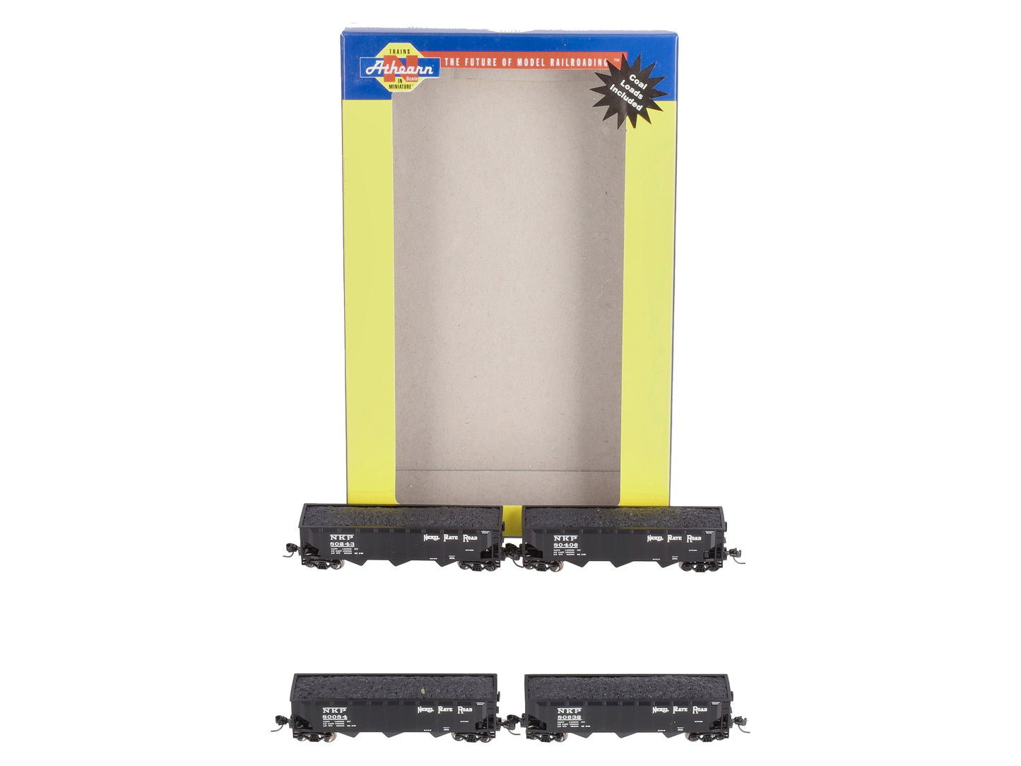 Athearn 6571 N Nickel Plate Road 40' 3-Bay Offset Hopper w/Load #1 (4)