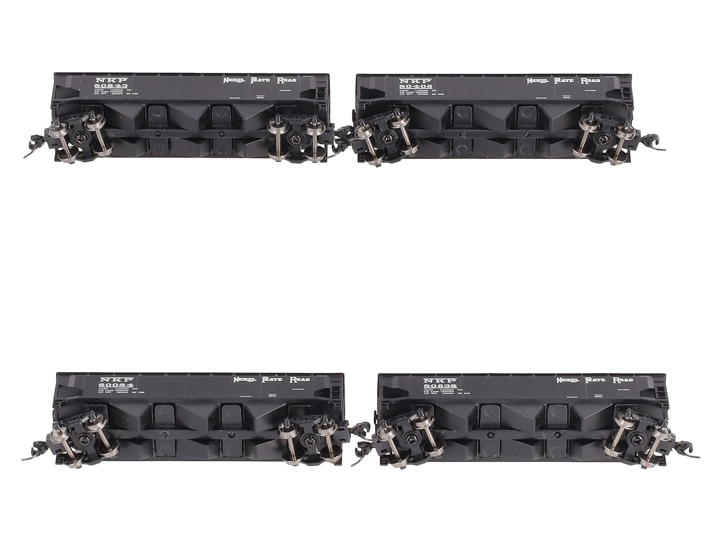 Athearn 6571 N Nickel Plate Road 40' 3-Bay Offset Hopper w/Load #1 (4)