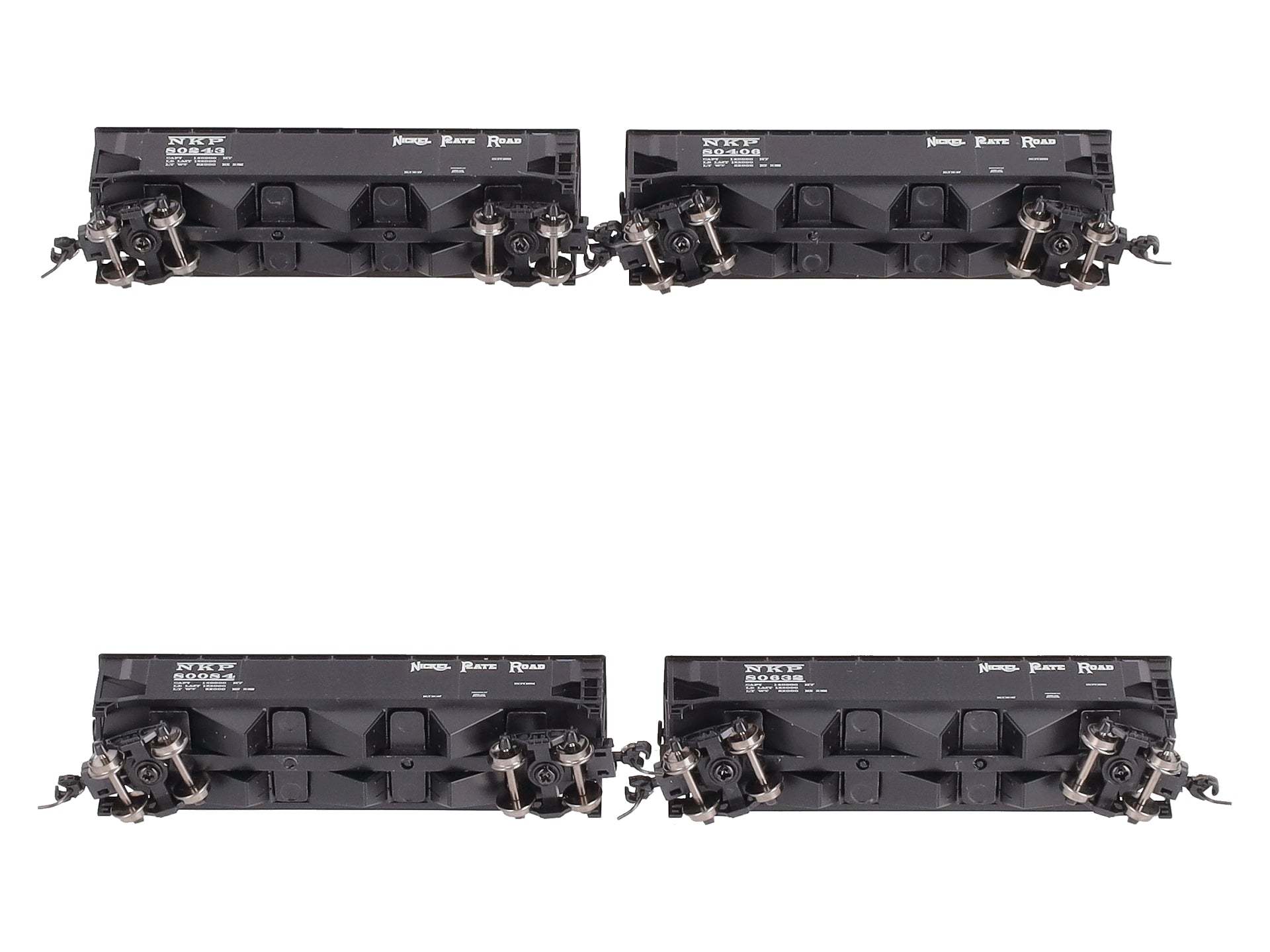 Athearn 6571 N Nickel Plate Road 40' 3-Bay Offset Hopper w/Load #1 (4)