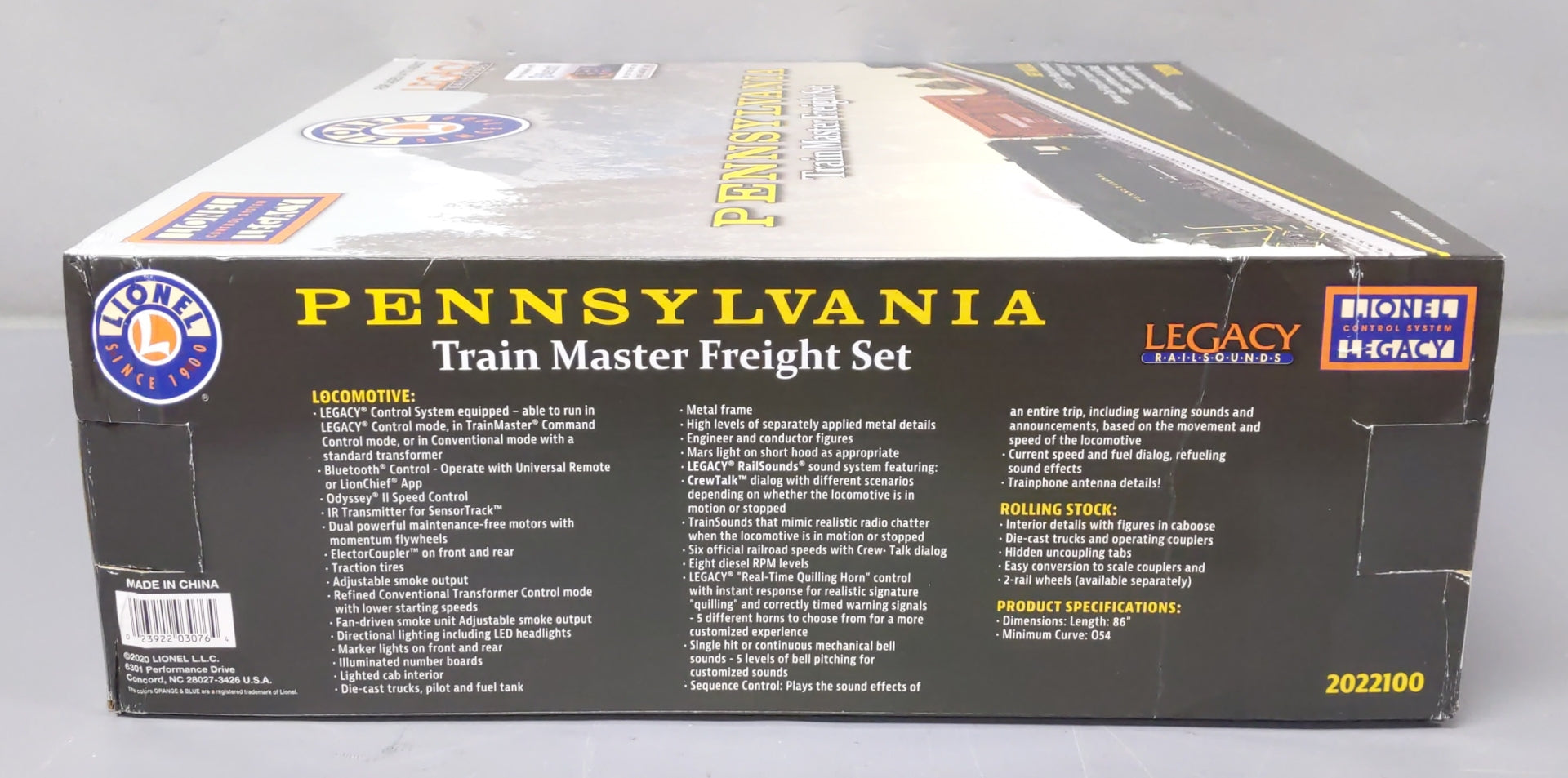 Lionel 2022100 Pennsylvania Train Master O Gauge Diesel Freight Train Set