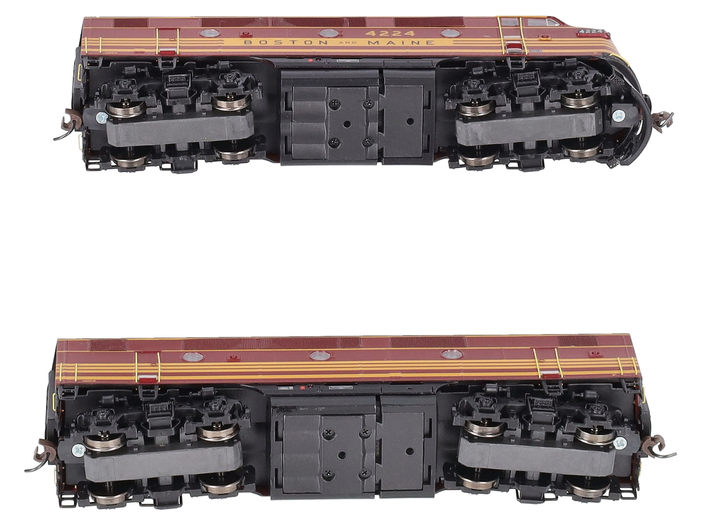 Athearn G2509 HO Scale Boston & Maine F-2A/B Set Diesel Locomotive #4224 LN/Box