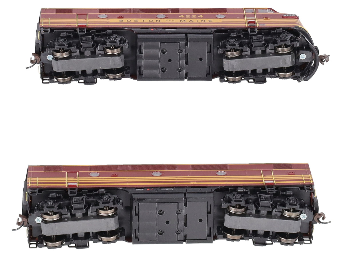 Athearn G2509 HO Scale Boston & Maine F-2A/B Set Diesel Locomotive #4224 LN/Box