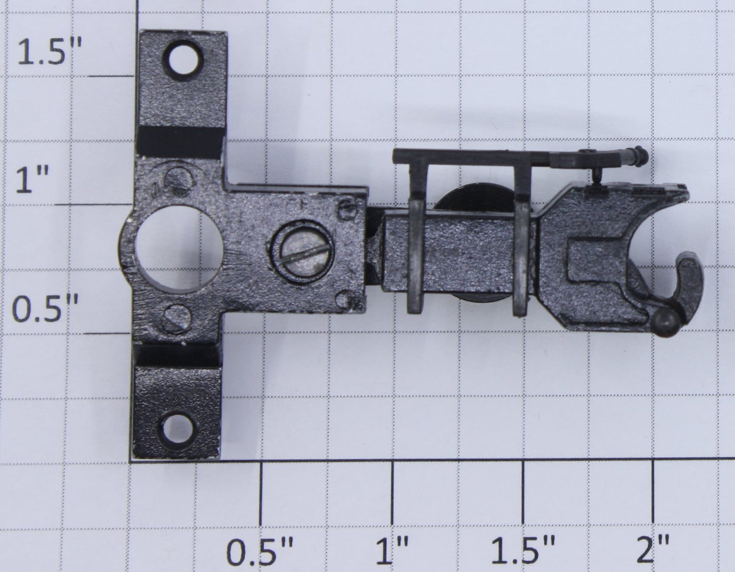 Atlas 6000X-2 O Gauge 3-Rail Metal Knuckle Operating Coupler Arm and Bolster