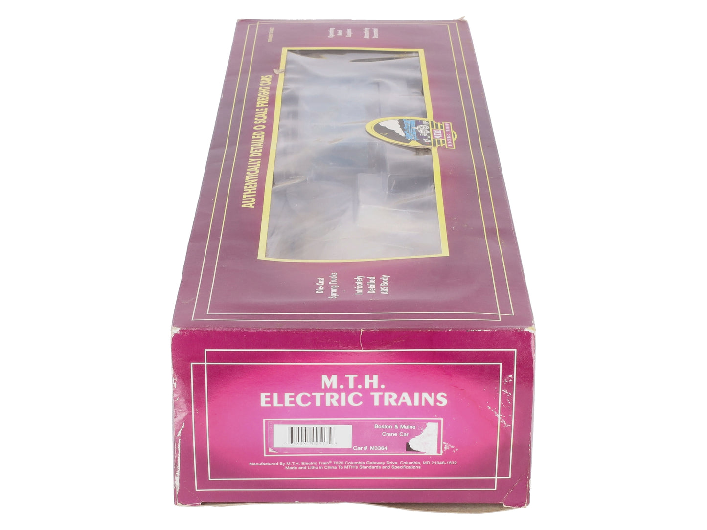 MTH 20-98248 O Gauge Boston and Maine Crane Car LN/Box