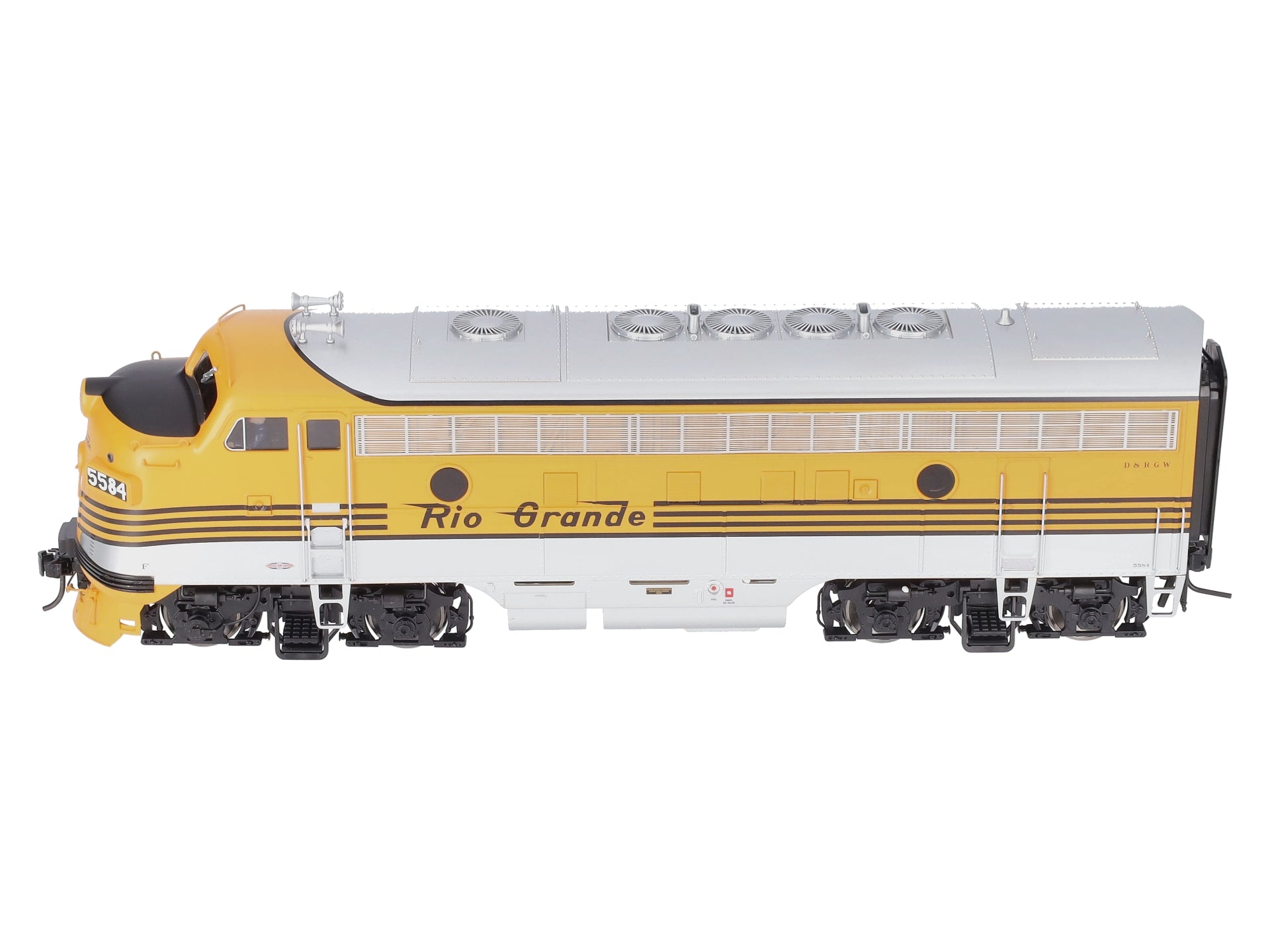 Atlas 30124037 O DRGW EMD F7A Early Phase 1 Unpowered Diesel Locomotive #5584