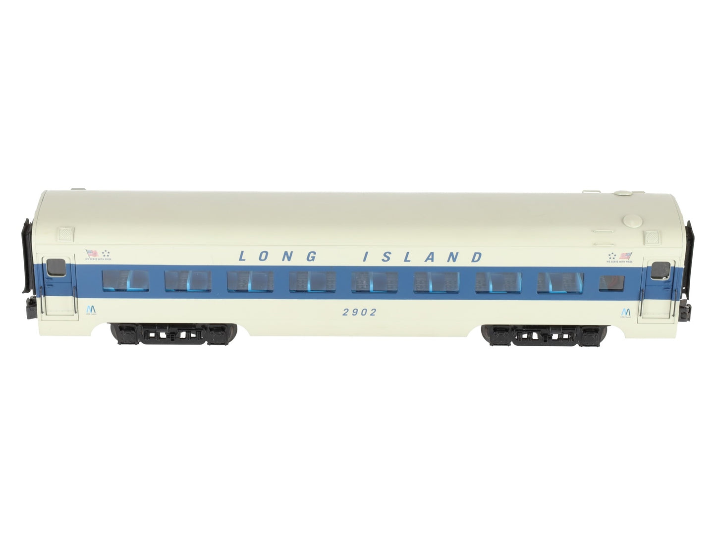 K-Line K4639-12902 O Long Island Railroad 15" Aluminum Coach Car #2902 LN/Box