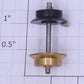American Flyer XA9987G S Link Coupler Brass and Plastic Wheel Set - Short