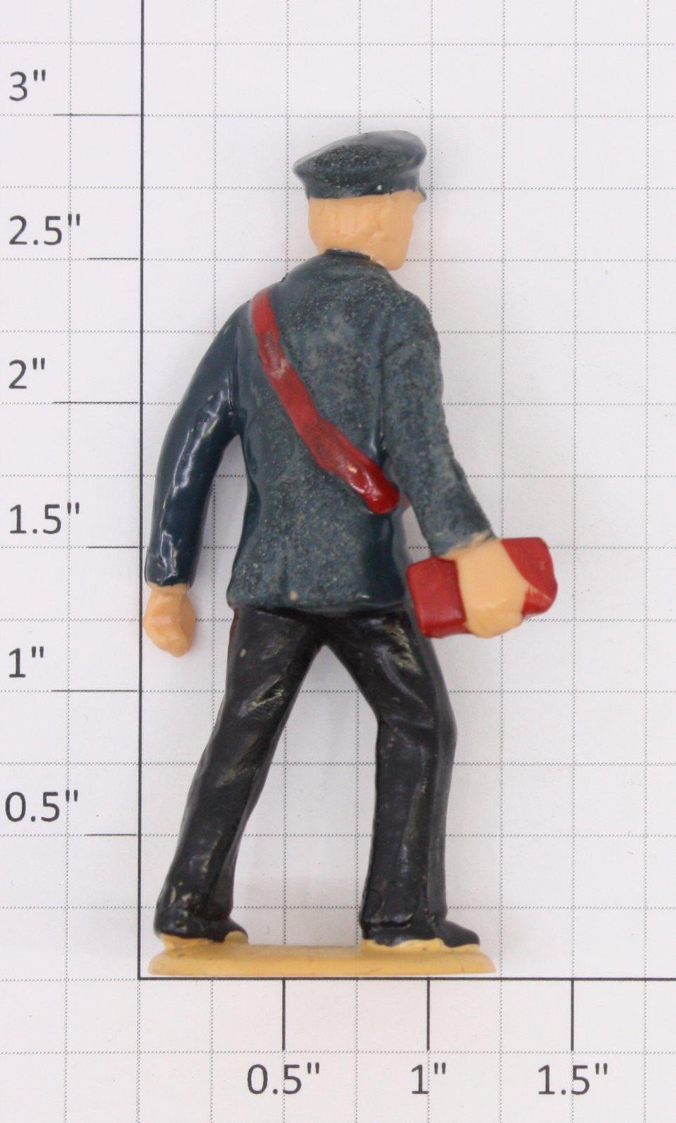 Acme 0227-13 G Scale Railroad Worker Figure with Dark Blue Coat