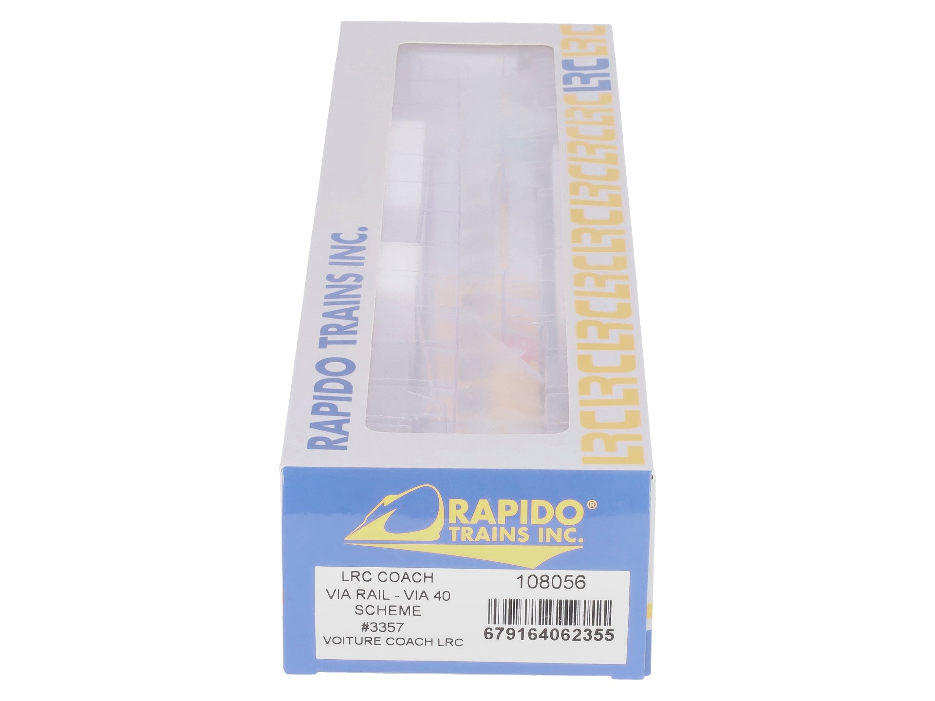 Rapido Trains 108056 HO VIA Rail LRC Coach Car #3357