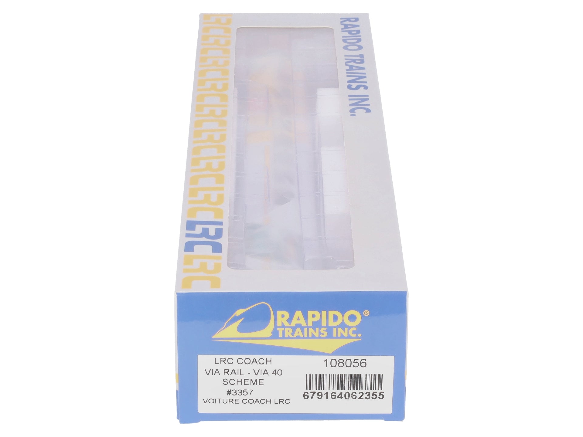 Rapido Trains 108056 HO VIA Rail LRC Coach Car #3357
