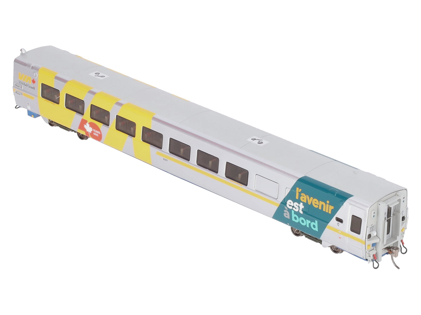 Rapido Trains 108056 HO VIA Rail LRC Coach Car #3357