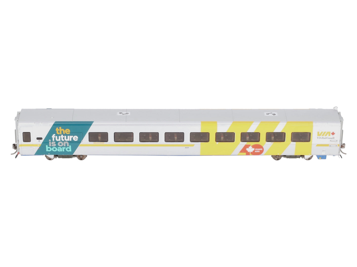 Rapido Trains 108056 HO VIA Rail LRC Coach Car #3357