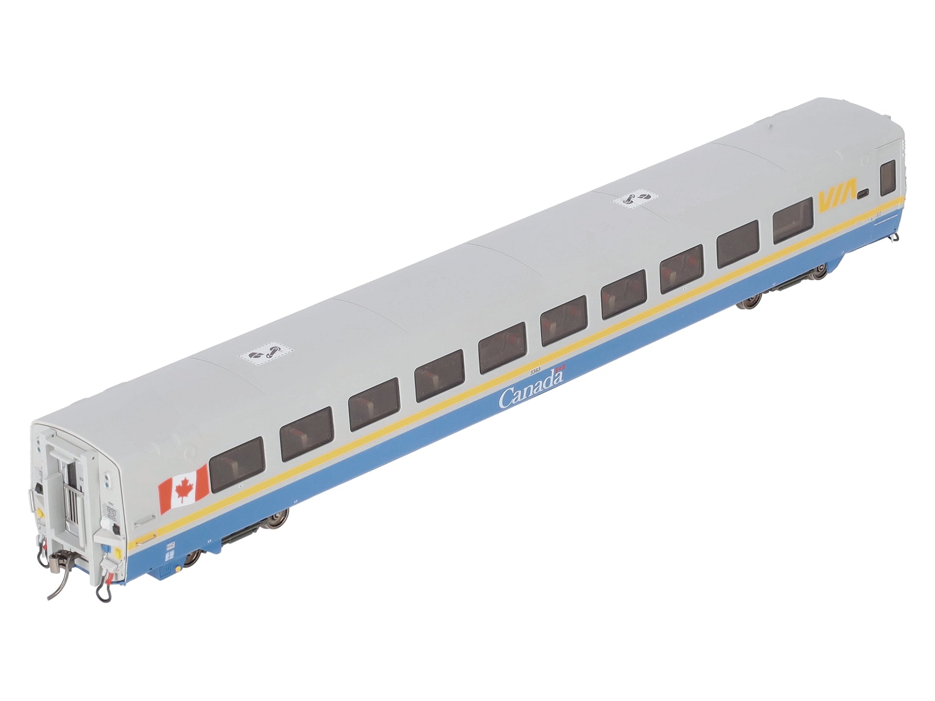 Rapido Trains 108039 HO VIA Rail LRC Coach Car #3363