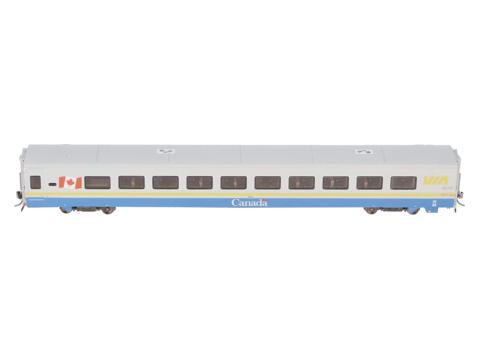 Rapido Trains 108039 HO VIA Rail LRC Coach Car #3363