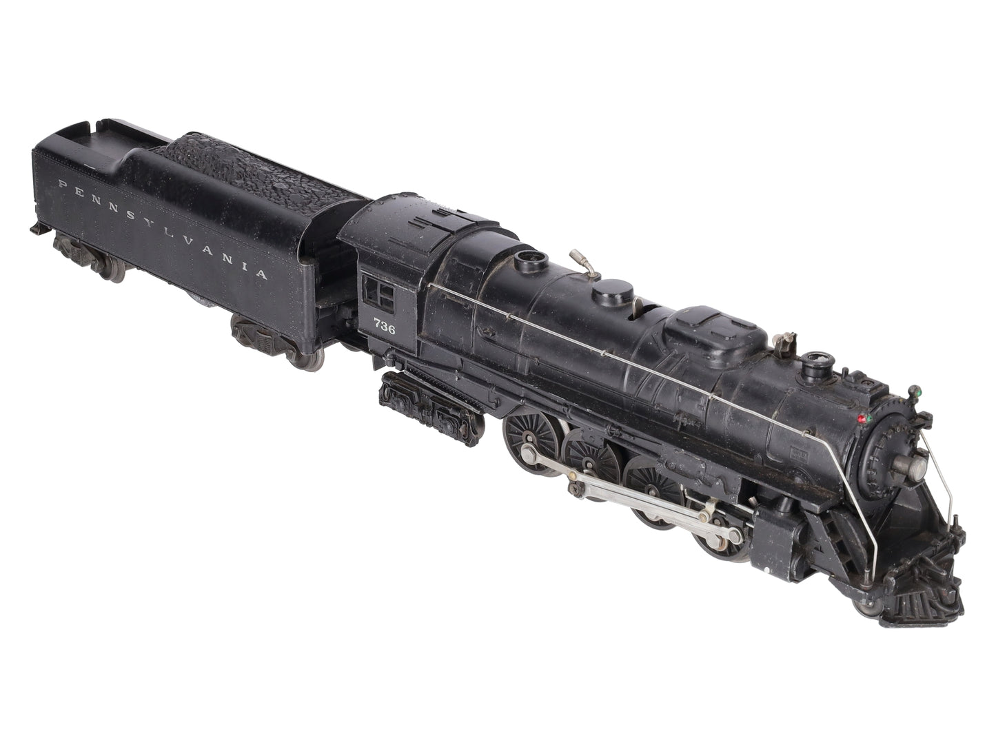 Lionel 736 Vintage O 2-8-4 Pennsylvania Steam Locomotive with 2046W Tender VG
