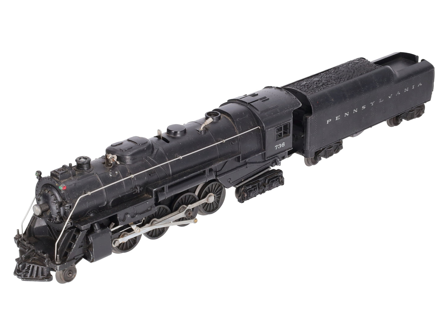 Lionel 736 Vintage O 2-8-4 Pennsylvania Steam Locomotive with 2046W Tender VG