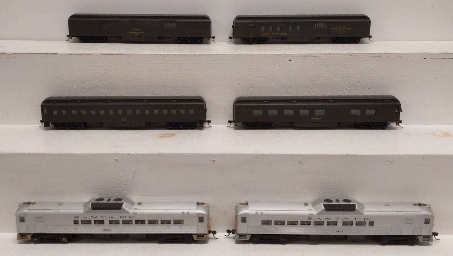 Athearn & ATT HO Scale Assorted Passenger Cars [6] VG