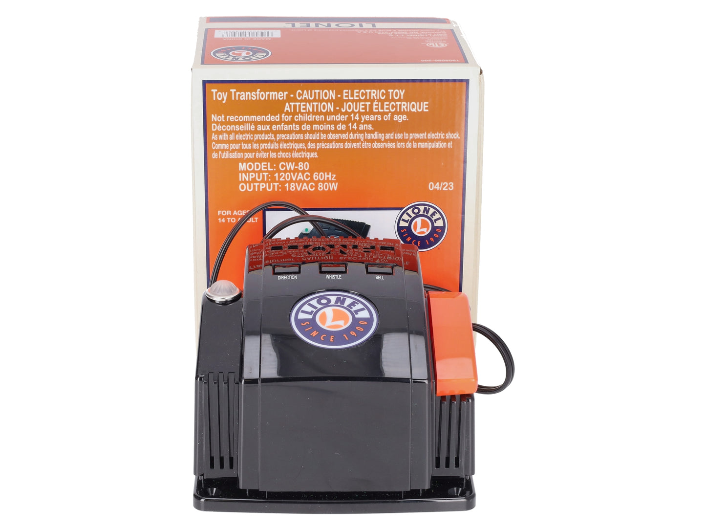 Lionel 1908080 CW80 80 Watt AC Transformer LN/Box