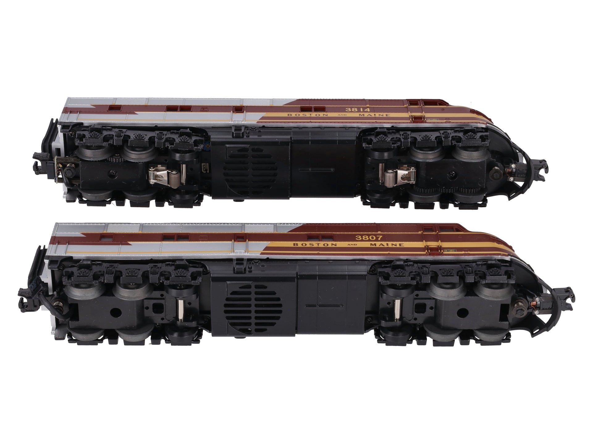 MTH 30-2711-1 Boston & Maine E-6 AA Diesel Engine Set w/PS 2.0 #3814/3807